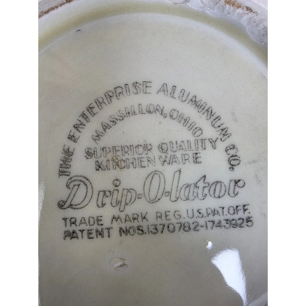 Vintage Enterprise Aluminum Co Superior‎ Quality Drip-O-Lator Coffee Maker